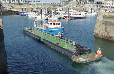 Plymouth wave gate pontoon