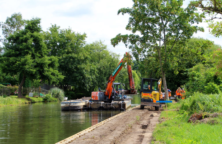 Canal dredging