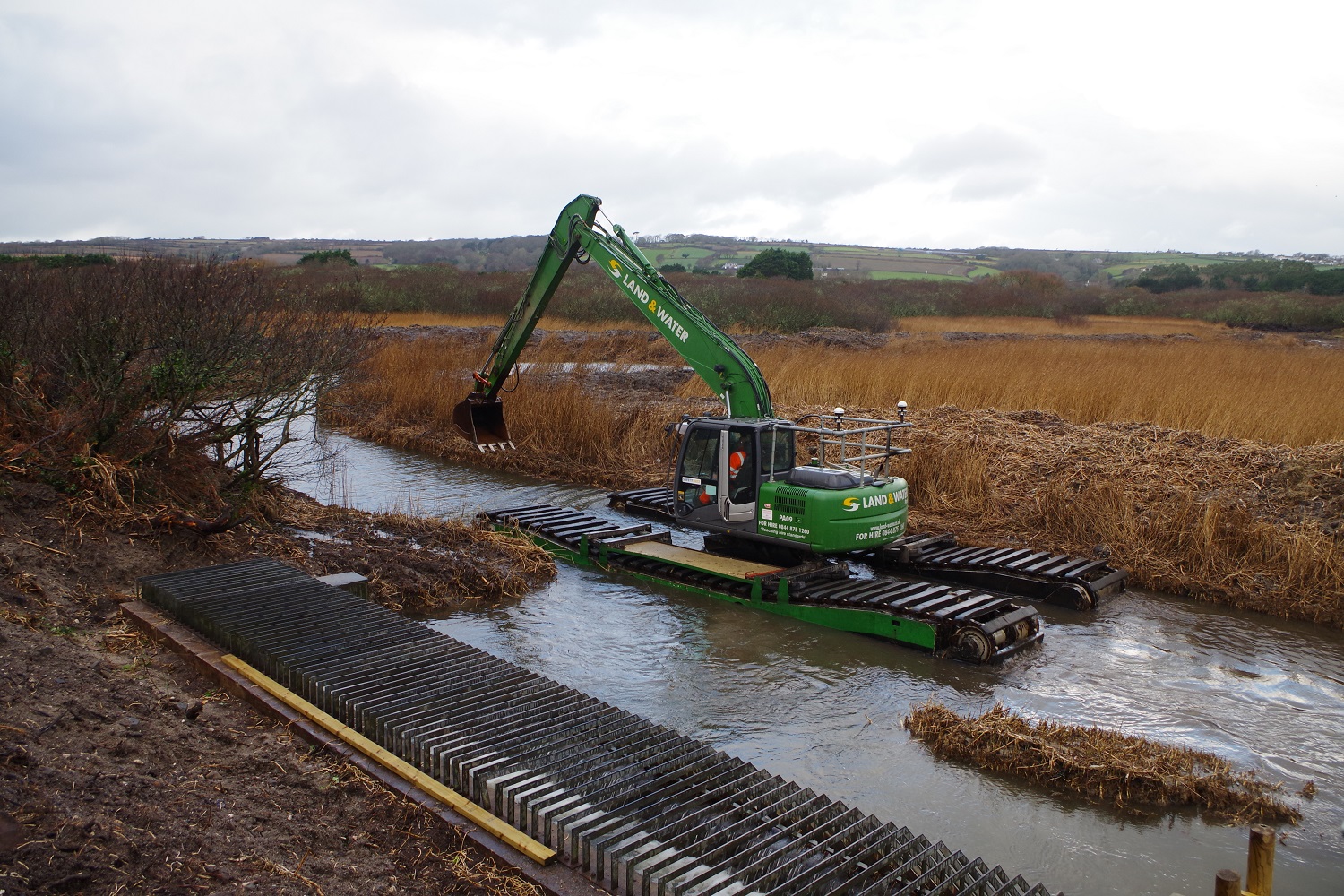WK150 Long Reach Amphibious Excavator
