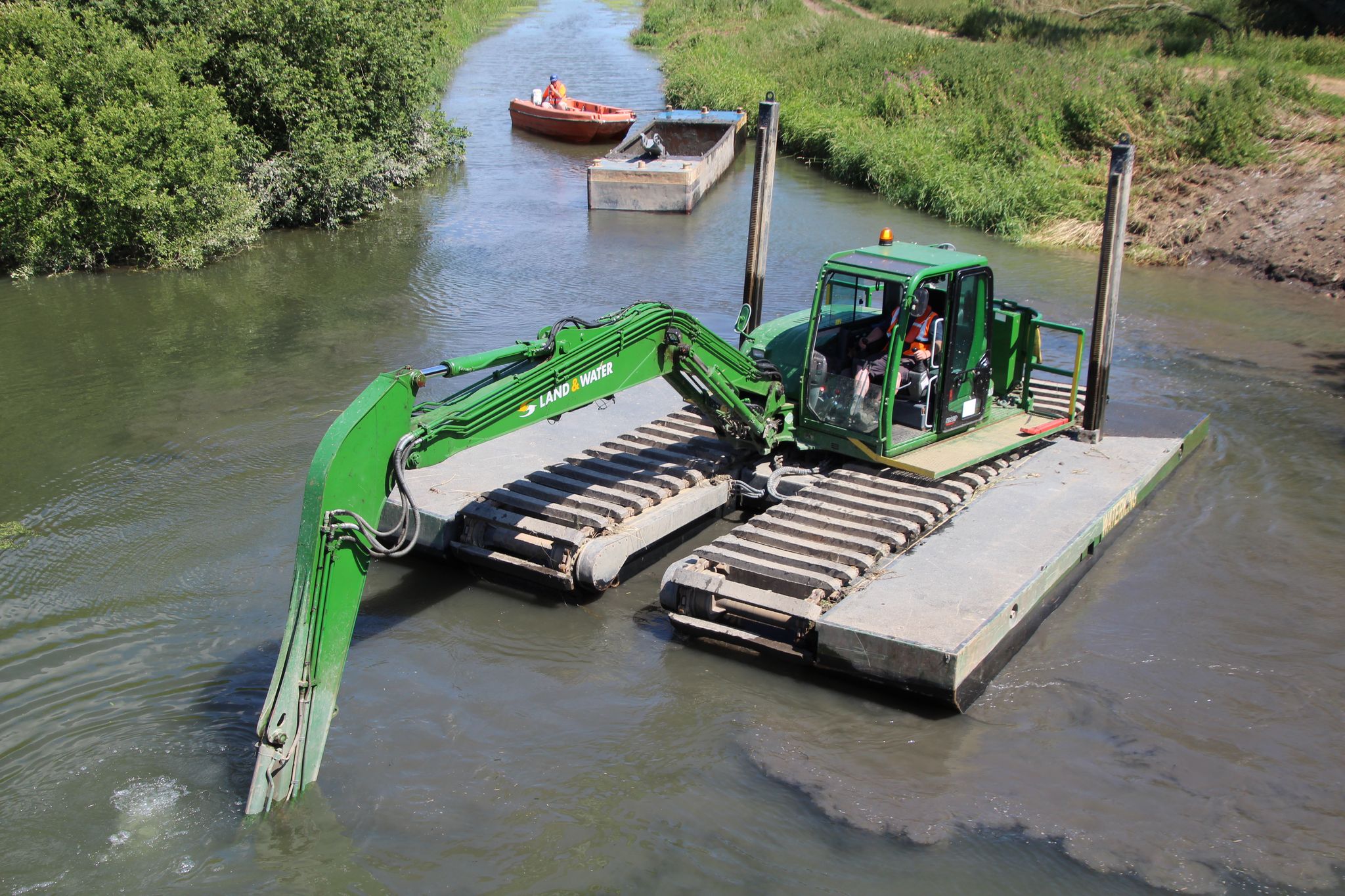 WK90 Long Reach Amphibious Excavator